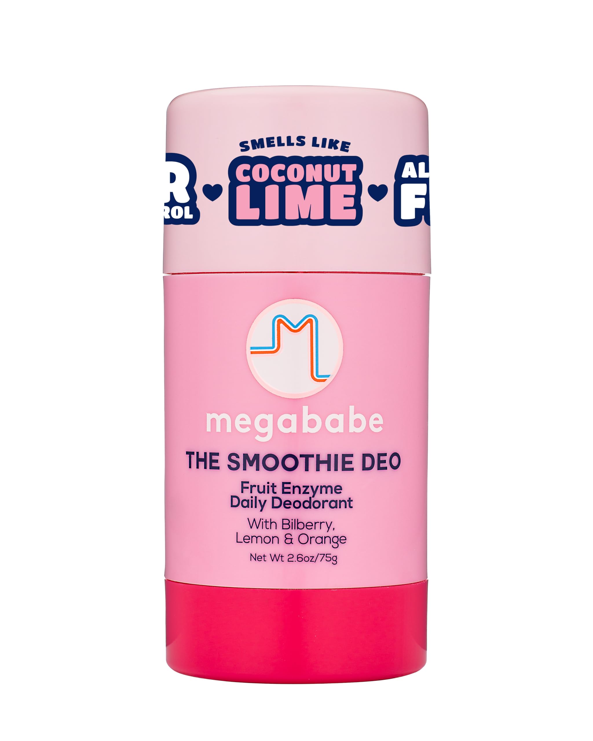 Desodorante diario Megababe Smoothie en envase compacto para uso diario.
