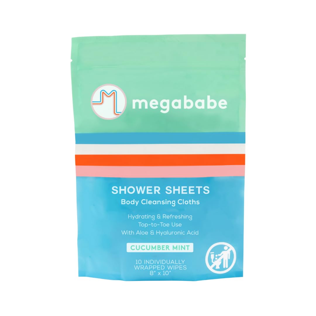 Megababe pepino menta, hojas de ducha para limpieza rápida y refrescante.