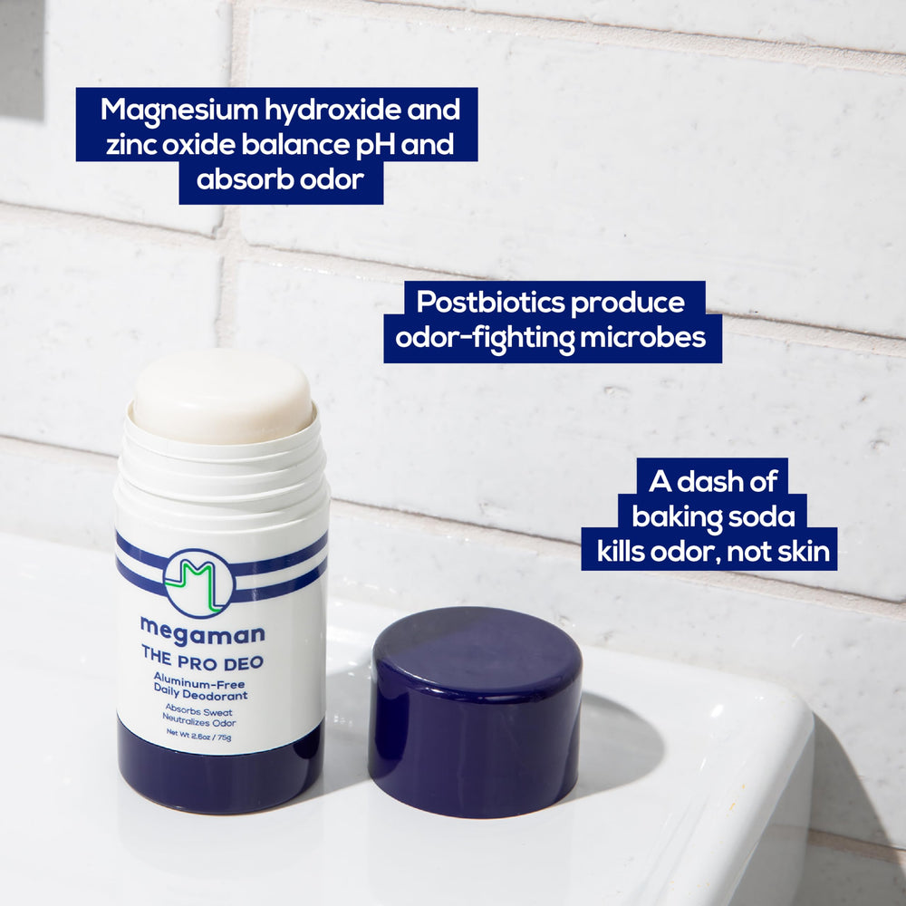 Aplicación suave de Megaman Pro Deo, sin esfuerzo para la piel.
