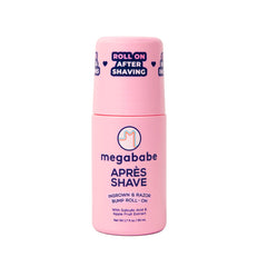 Megababe Mini Après Shave roll-on bottle for travel-friendly skin care