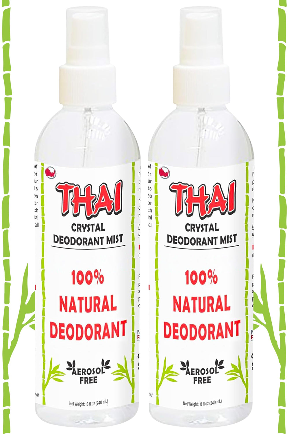 MegaRhino Thai Desodorante Spray: botella visible para uso diario sin fragancia