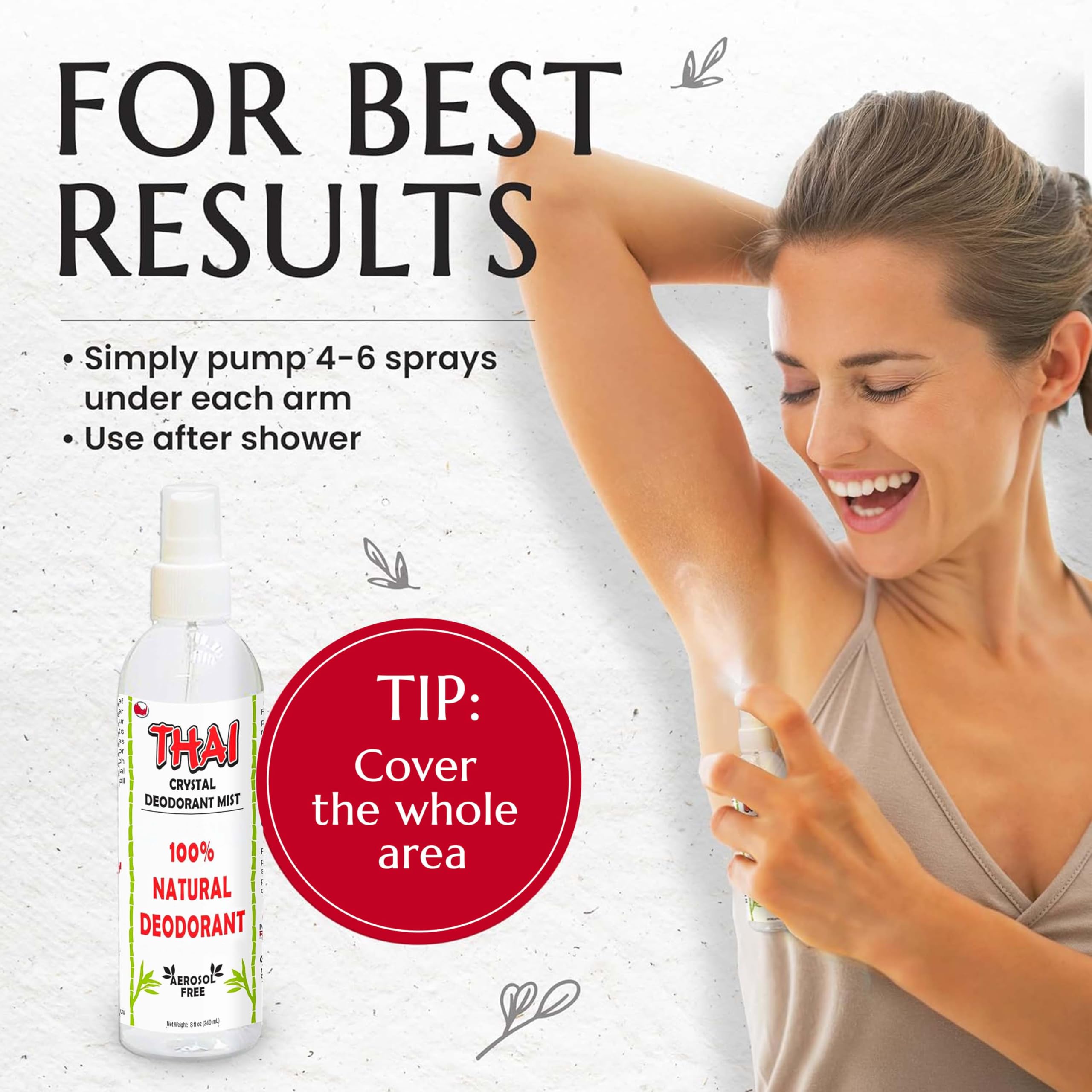 MegaRhino Thai Desodorante Spray: apto para uso en todo el cuerpo