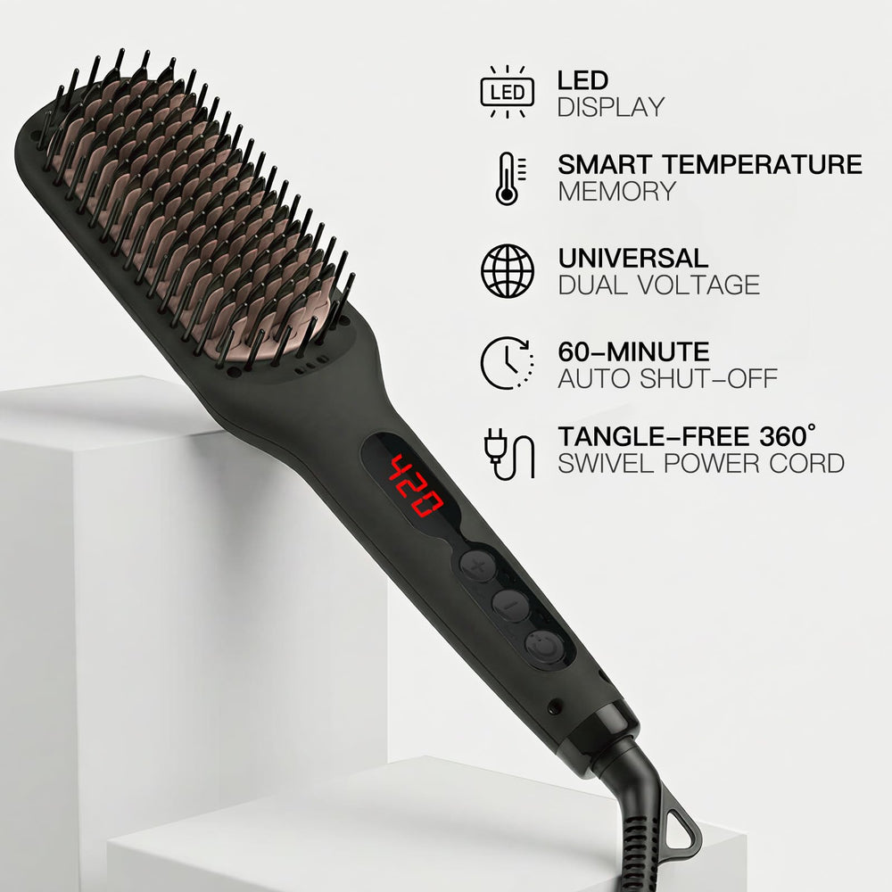 MEGAWISE Pro LCD display active, precise temperature control for tailored styling.