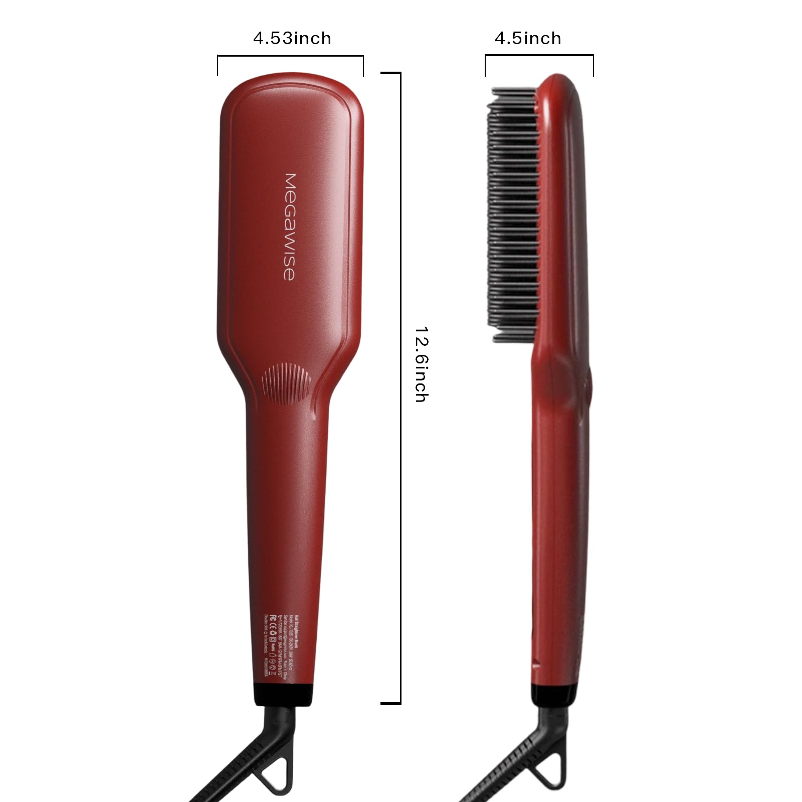 MEGAWISE Megawise Pro brush anti-scald design prevents burns during styling