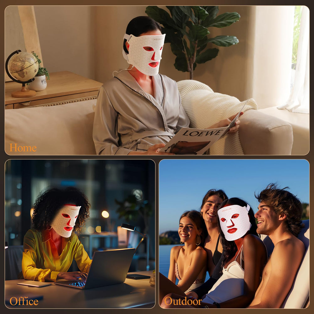 MEGELIN mask in use during a calm at-home routine.