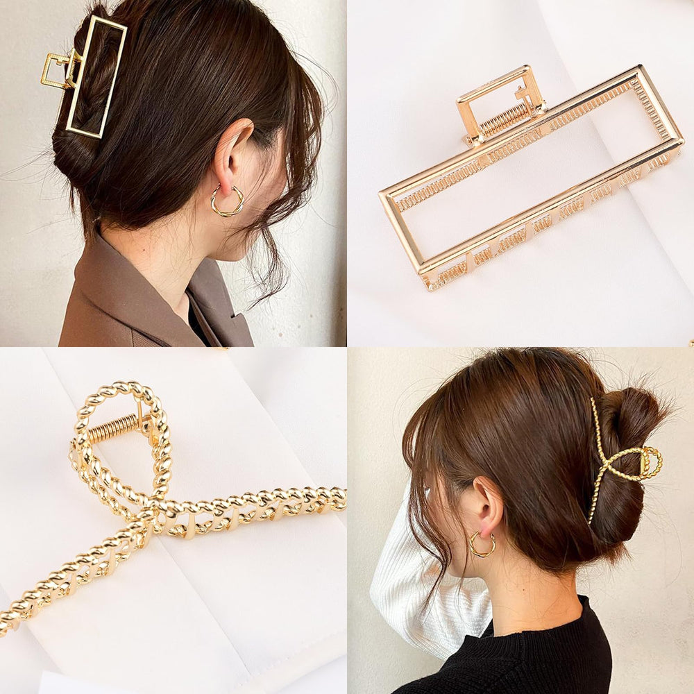 Mehayi pinzas garra grandes para uso diario, sujetan el cabello sin esfuerzo.