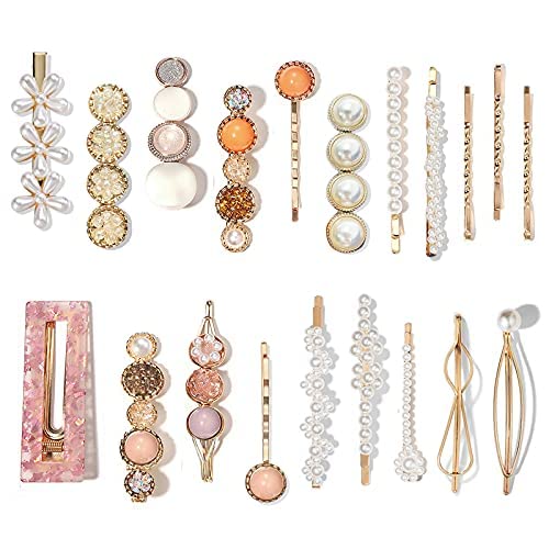 Mehayi pinza de pelo con perlas detalle, ideal para atuendos festivos.