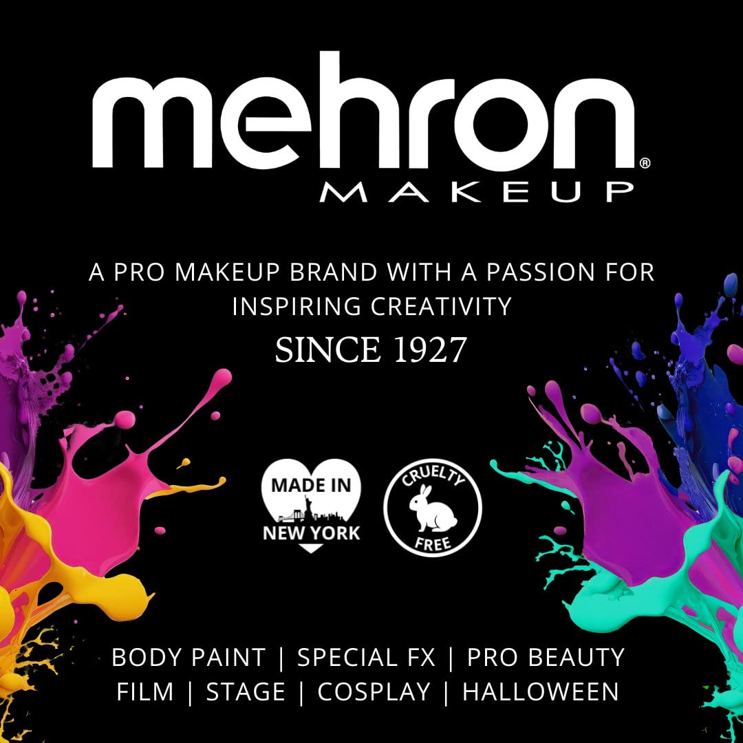 Fijación de maquillaje de acabado duradero con Mehron Barrier Spray.