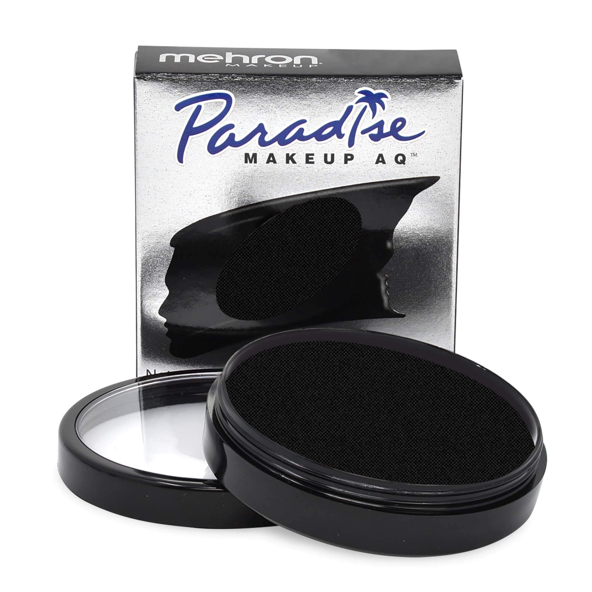 Mehron Paradise Makeup AQ Pro, botella vertida, textura suave para una aplicación uniforme.
