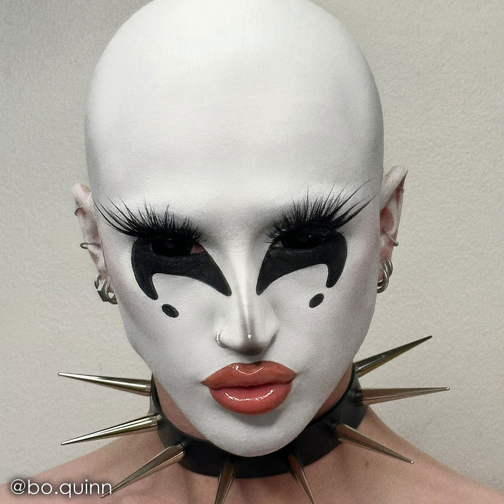 Mehron blanco payaso, resultado blanco puro para cine, teatro y cosplay