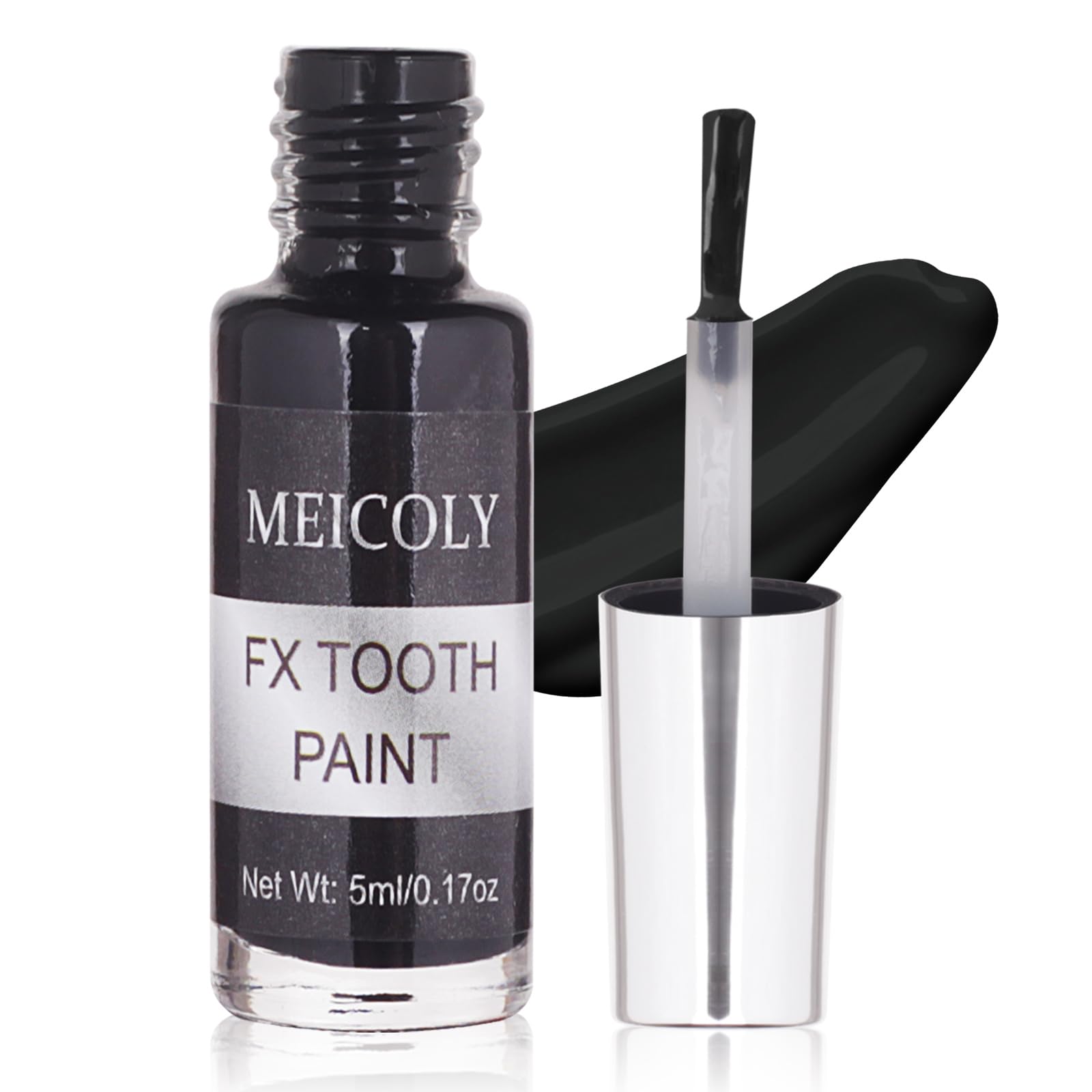 MEICOLY Black Tooth Paint pack for bold cosplay blackout teeth for Halloween