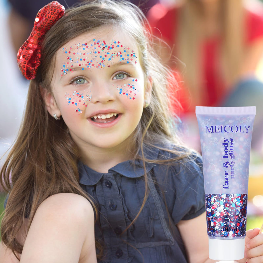 MEICOLY brillo para adultos con uso patriótico y versátil