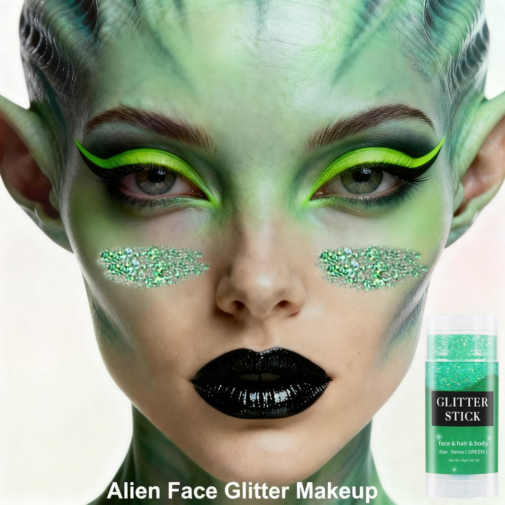MEICOLY brillo verde para disfraz, perfecto para cosplay y carnavales.