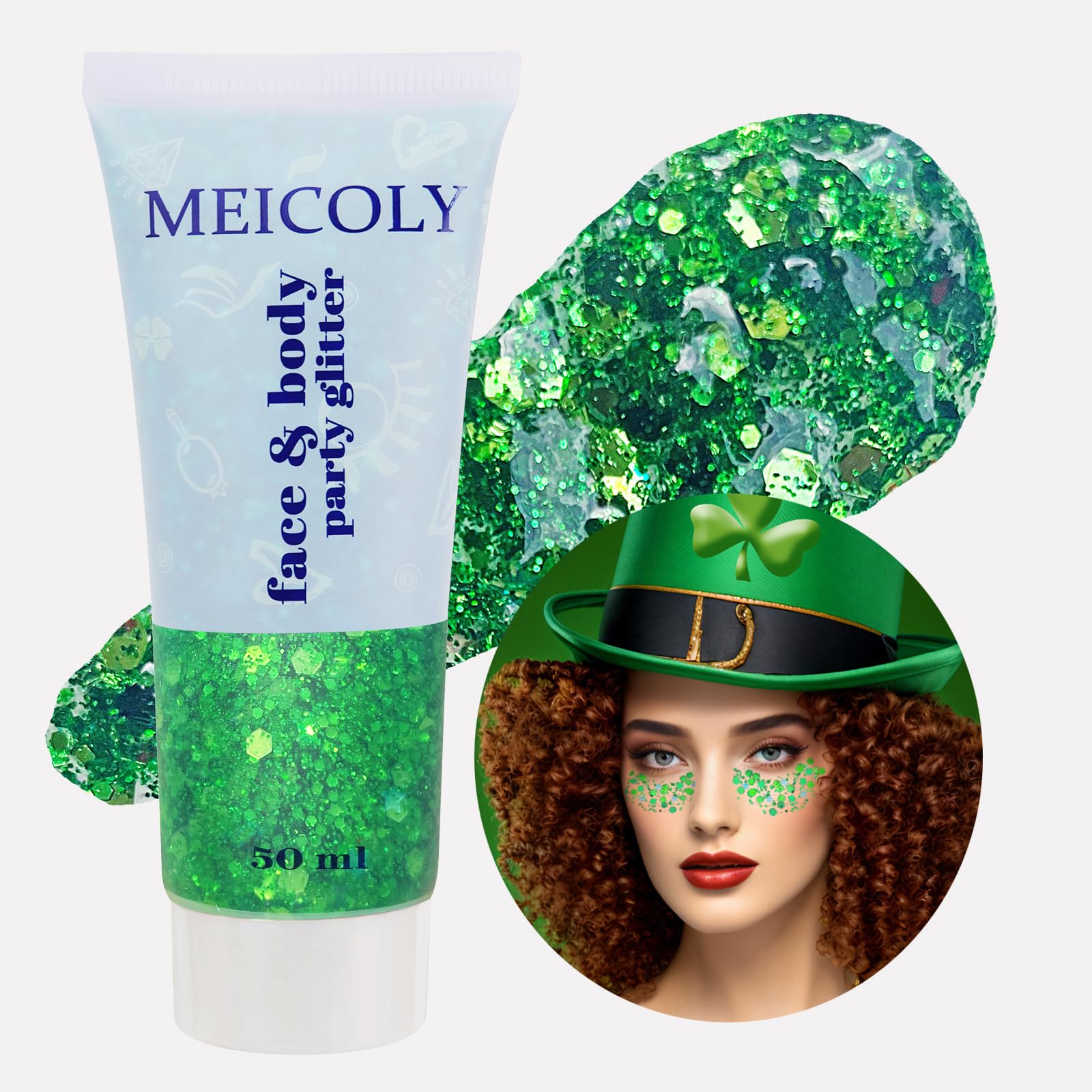 MEICOLY brillo verde para Spirit Day, combina con prendas temáticas.