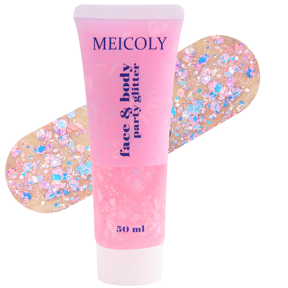 MEICOLY Chameleon: brillo rosado bebé, aplicación suave para rostro y cuerpo.