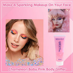 MEICOLY Chameleon: cambio de color en luz, efecto holográfico para looks únicos.