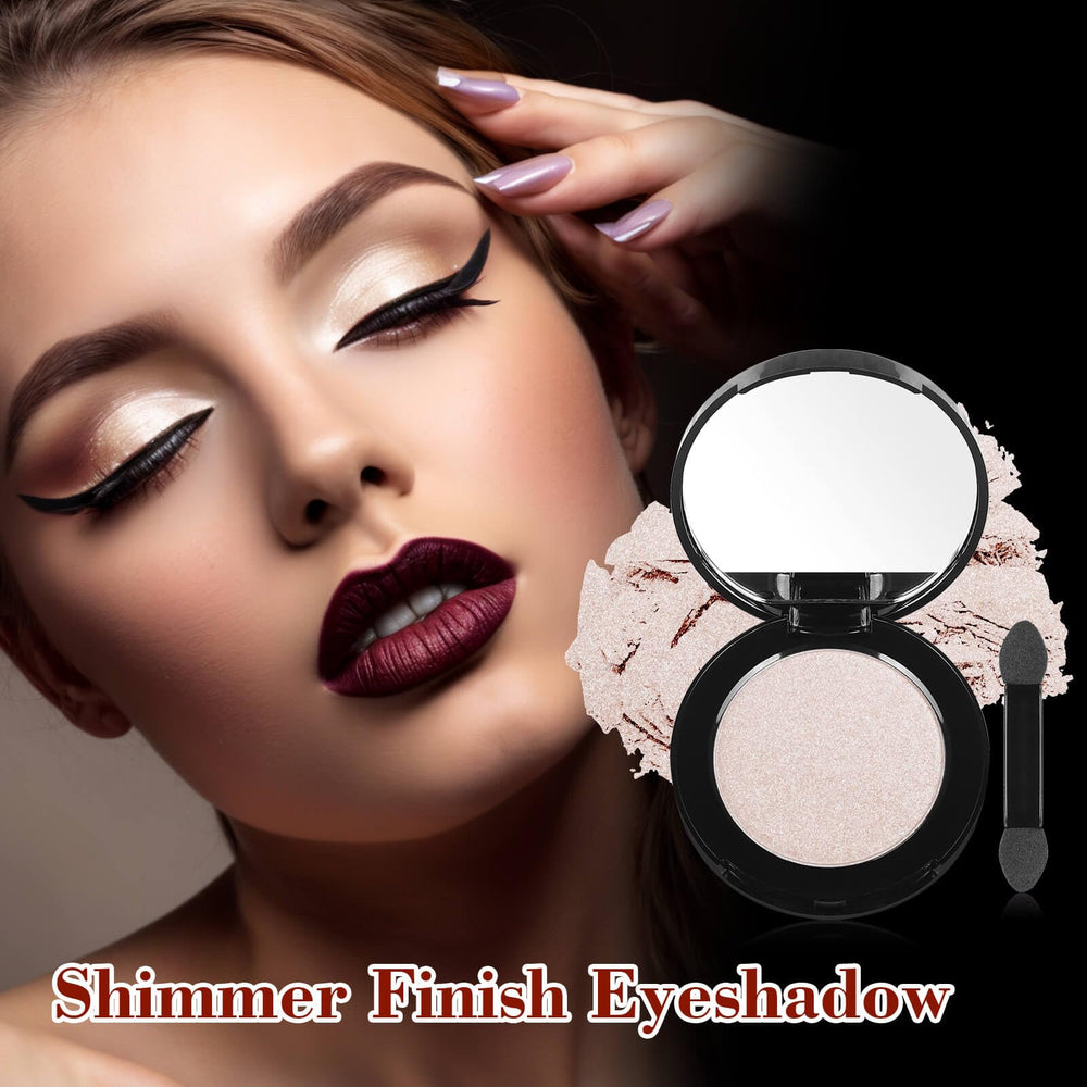 MEICOLY Champagne Shimmer Eyeshadow offers easy blending for pros and beginners.