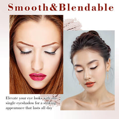 MEICOLY Champagne Shimmer Eyeshadow waterproof formula resists smudges and fading.