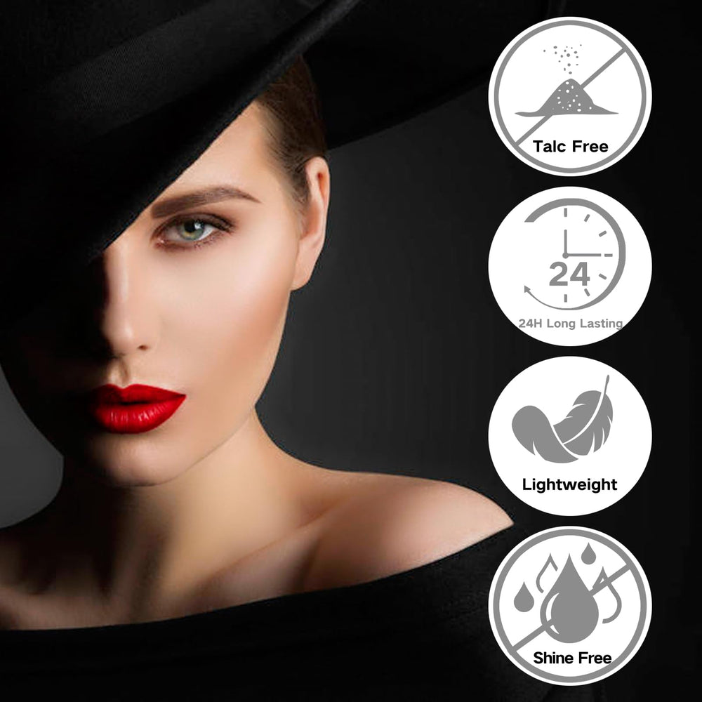 MEICOLY colorset loose powder provides translucent coverage with oil control.