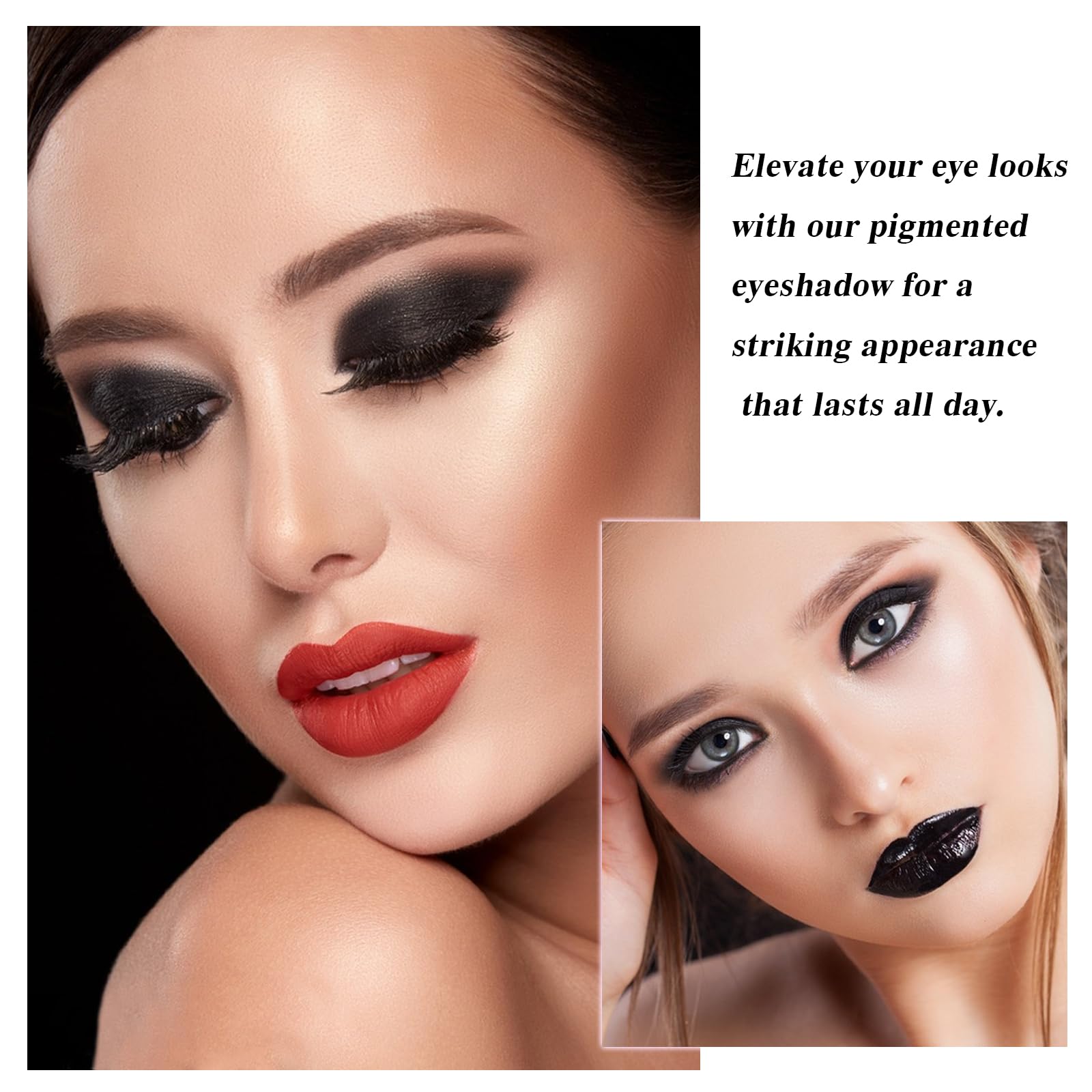 MEICOLY compact eyeshadow with mirror supports quick daytime looks