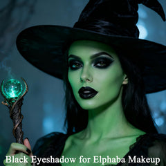 MEICOLY Elphaba cosplay eye makeup for bold, dramatic lids