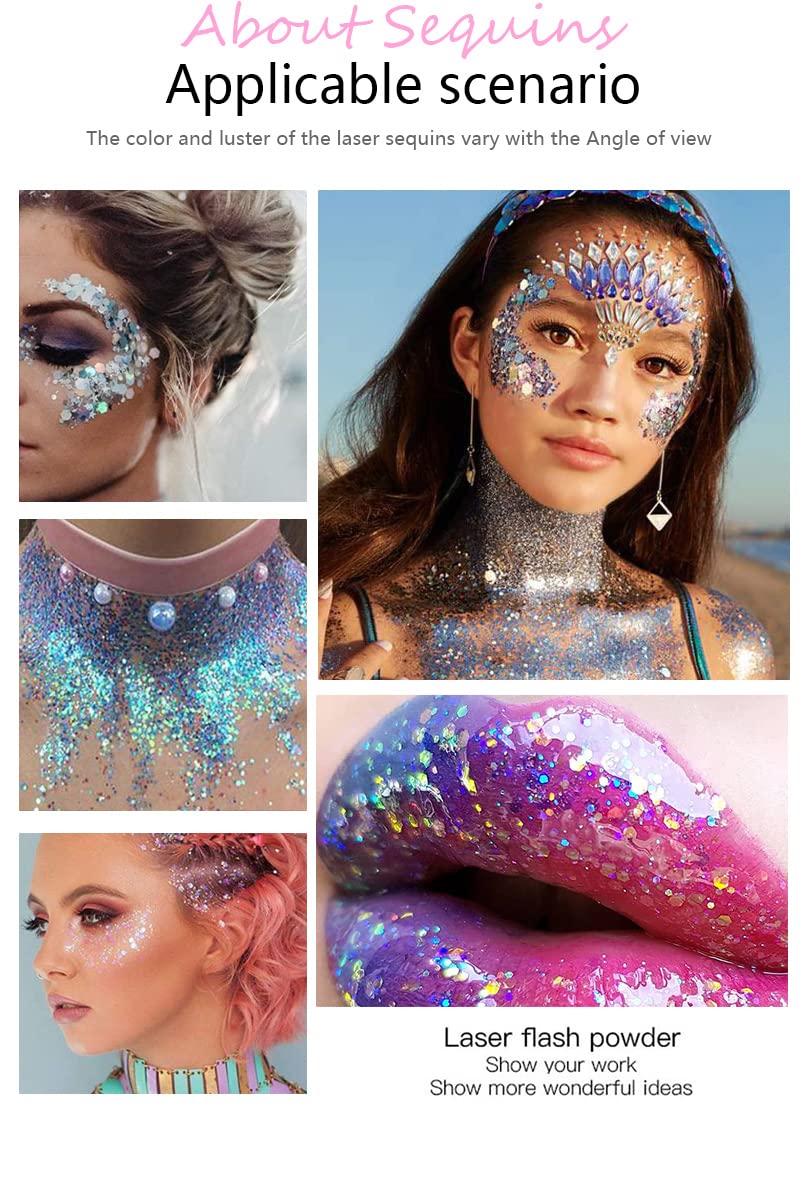 MEICOLY glitter gel washes off easily with soap.