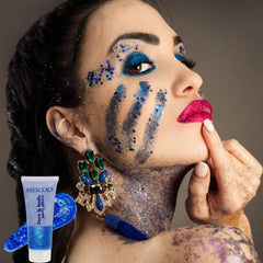 MEICOLY patriotic USA flag glitter sparkle enhances festive makeup and event vibes
