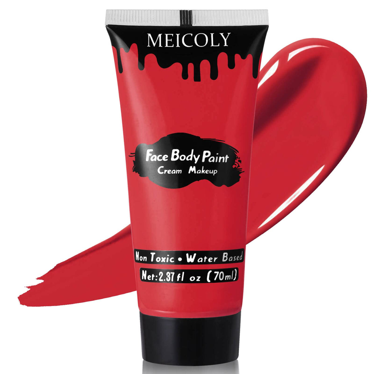 Pintura de cuerpo MEICOLY roja con pigmentación alta para cobertura total