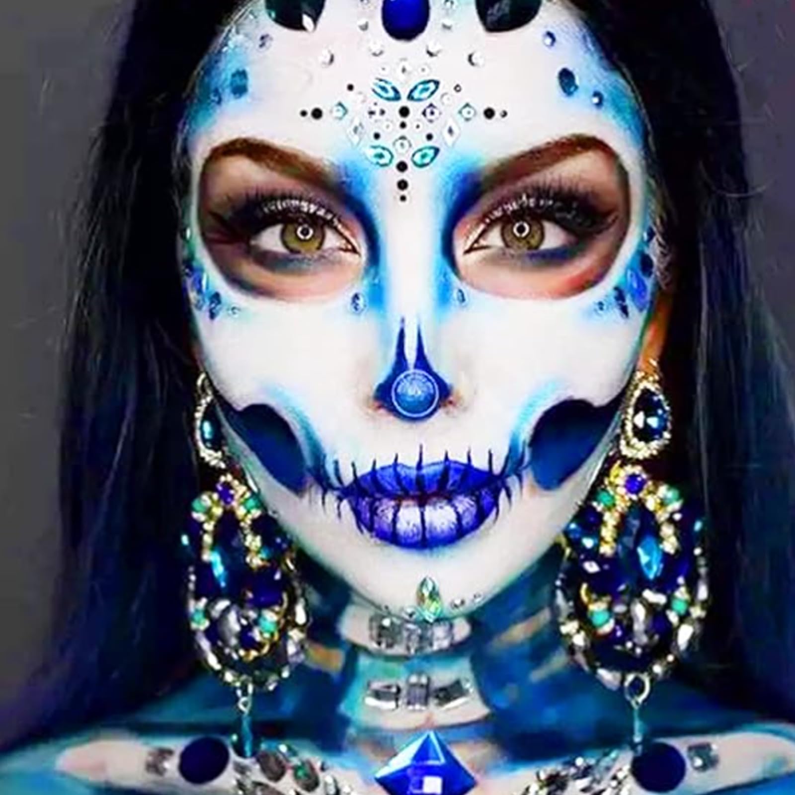 Meicoly Royal Blue Face Body Paint Stick easy to apply