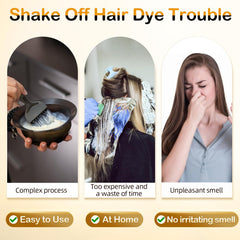 MEIDU gray hair coverage results show even color across strands