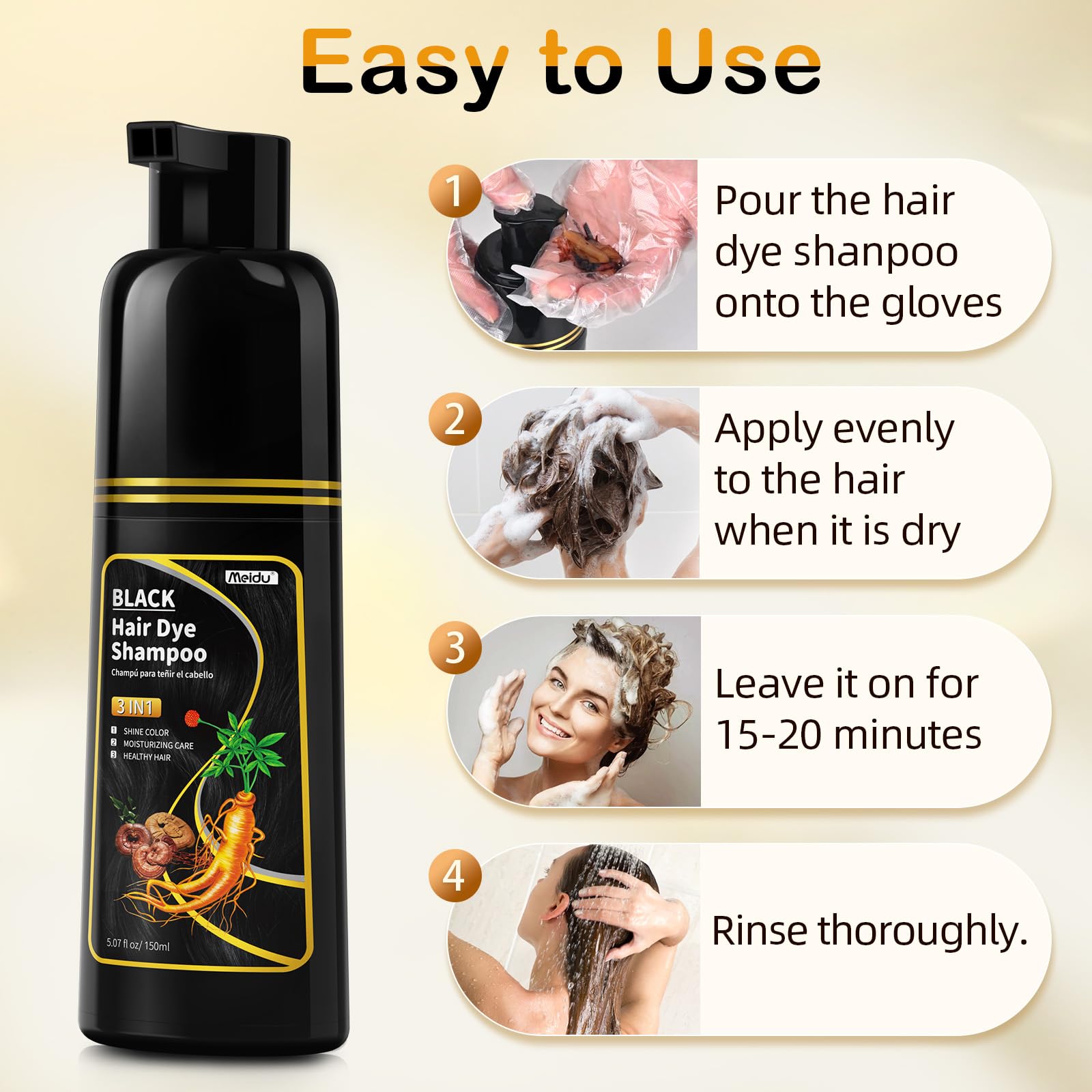 MEIDU herbal ginseng extract highlights natural conditioning ingredient