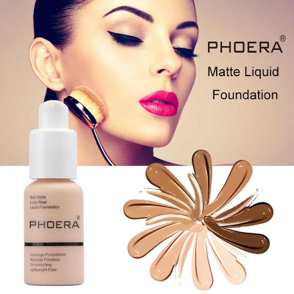 Meifen PHOERA Foundation agítalo antes de aplicar para mayor uniformidad.