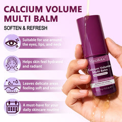 Meifenla calcium multi balm stick application demonstrates smooth, mess-free use for daily skincare.
