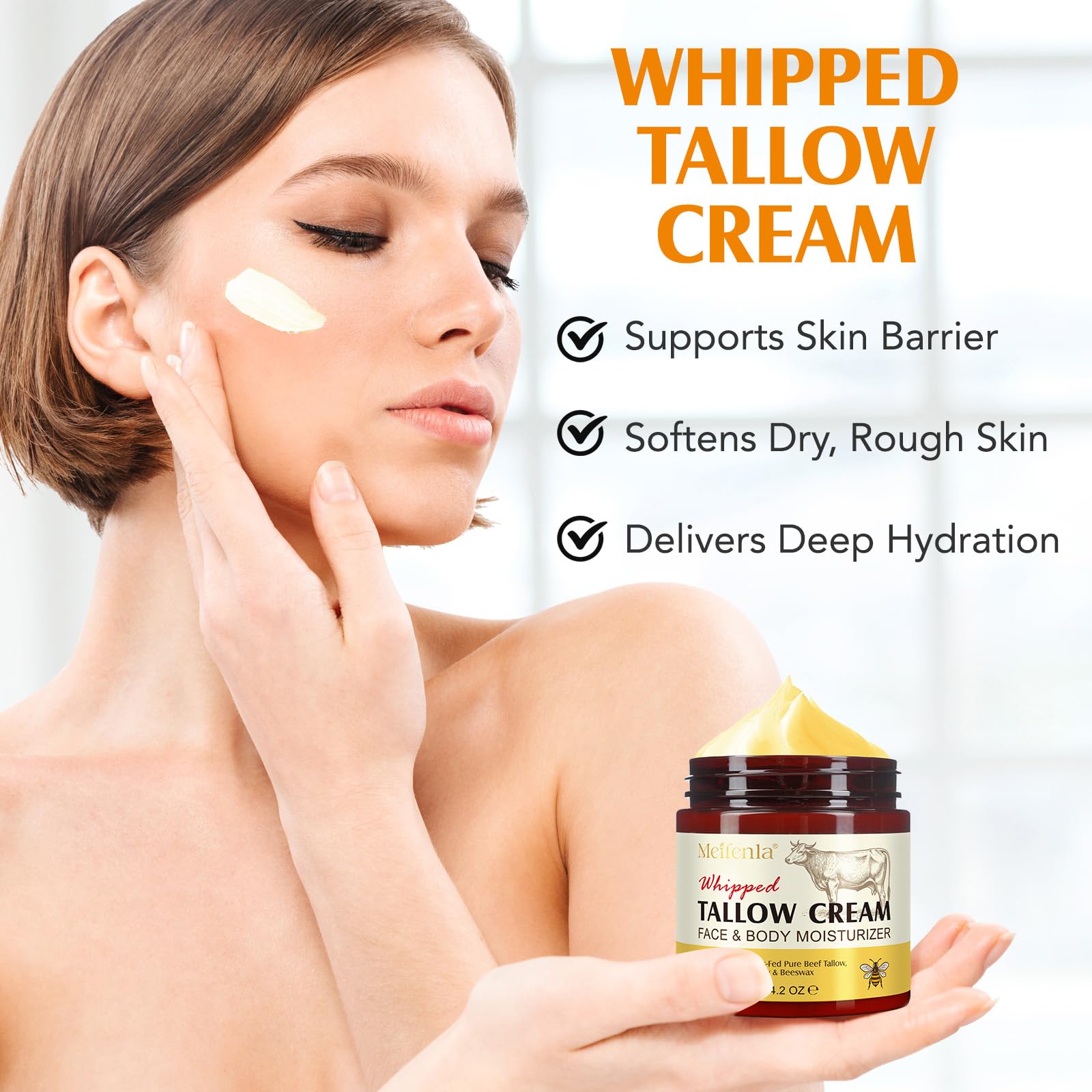 Meifenla Manteca Vacuno Cuerpo: crema nutritiva para manos y piel seca.