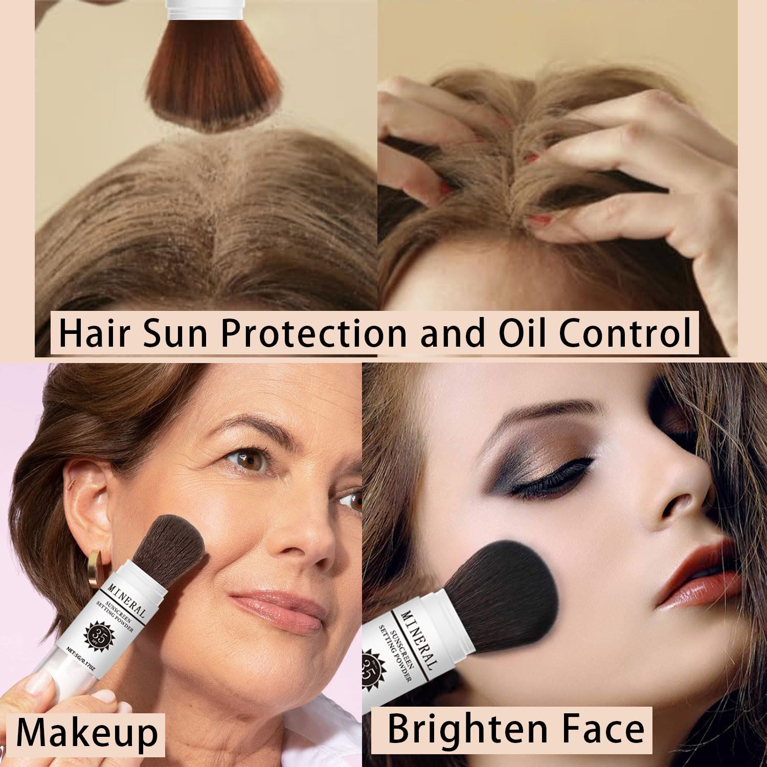 Meilury matte finish setting powder helps reduce shine and refine pores