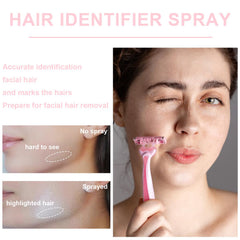 Meilury Peach Fuzz Remover closeup demonstrates fine hair being revealed for targeted removal.