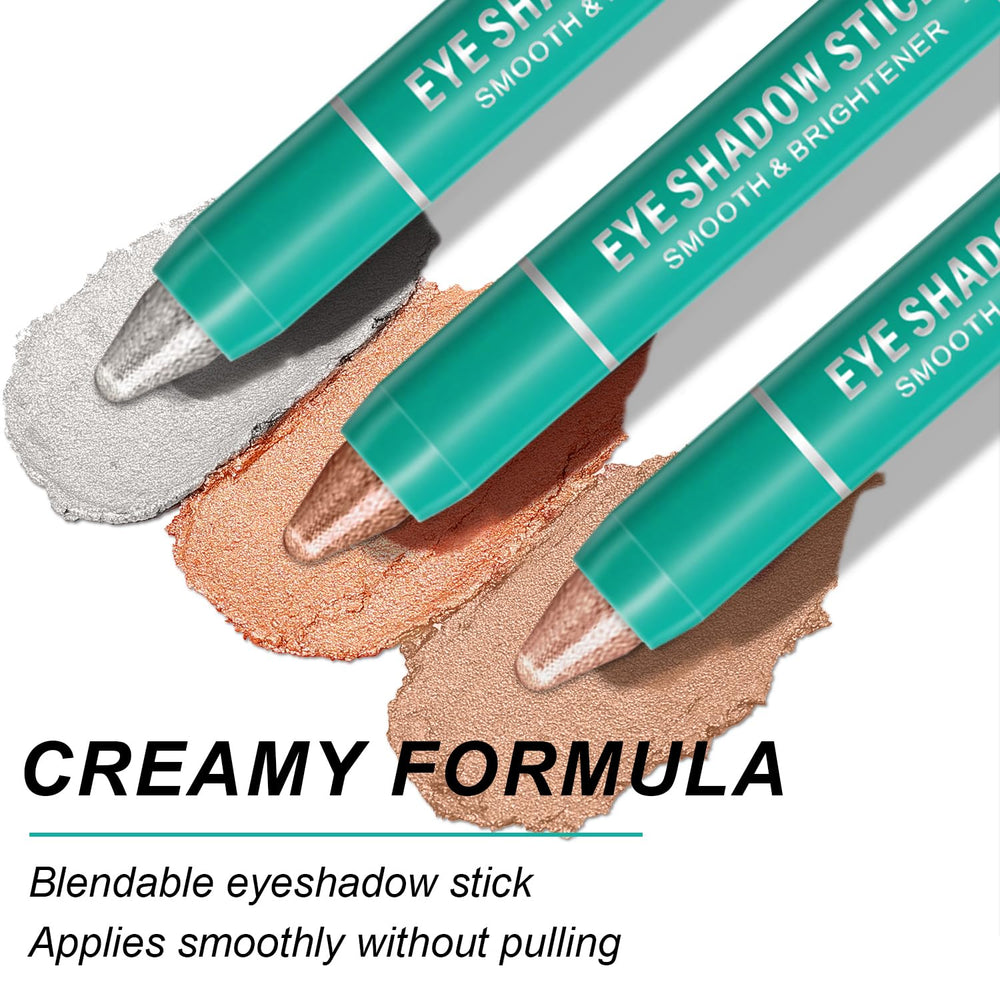 Meilury Stick Sombra Ojos Shimmer Brillo para acabado radiante.