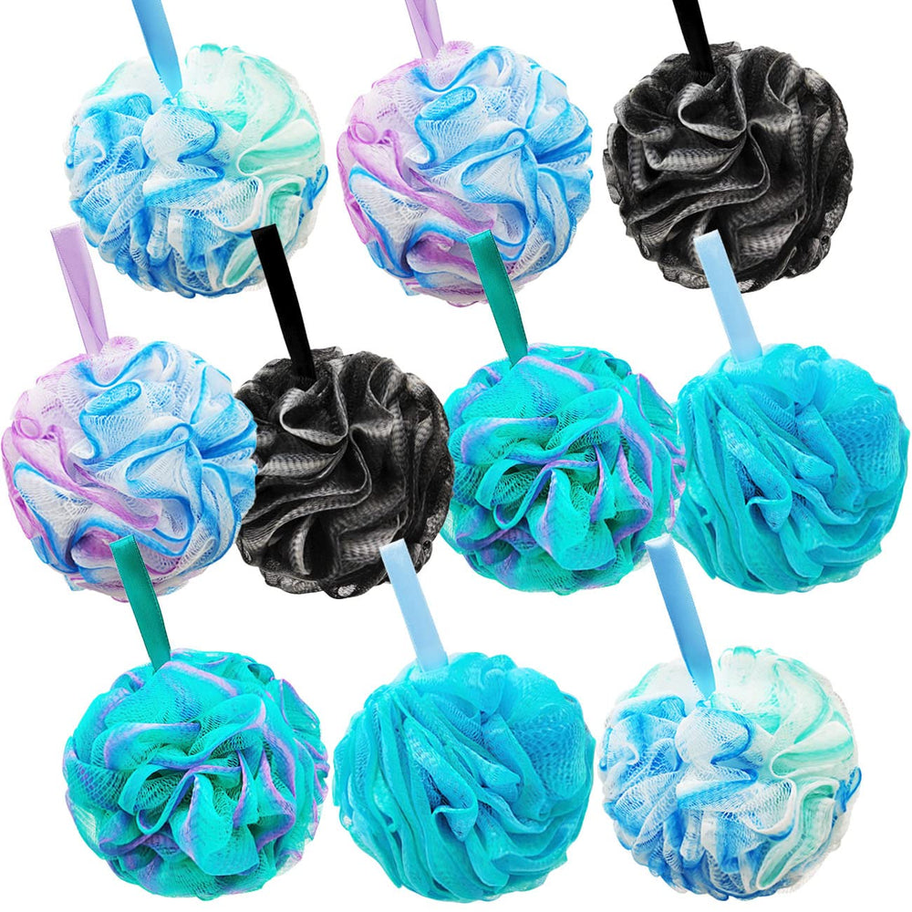 Meirrnyyu esponjas de ducha conjunto 10, colores variados para cada persona.