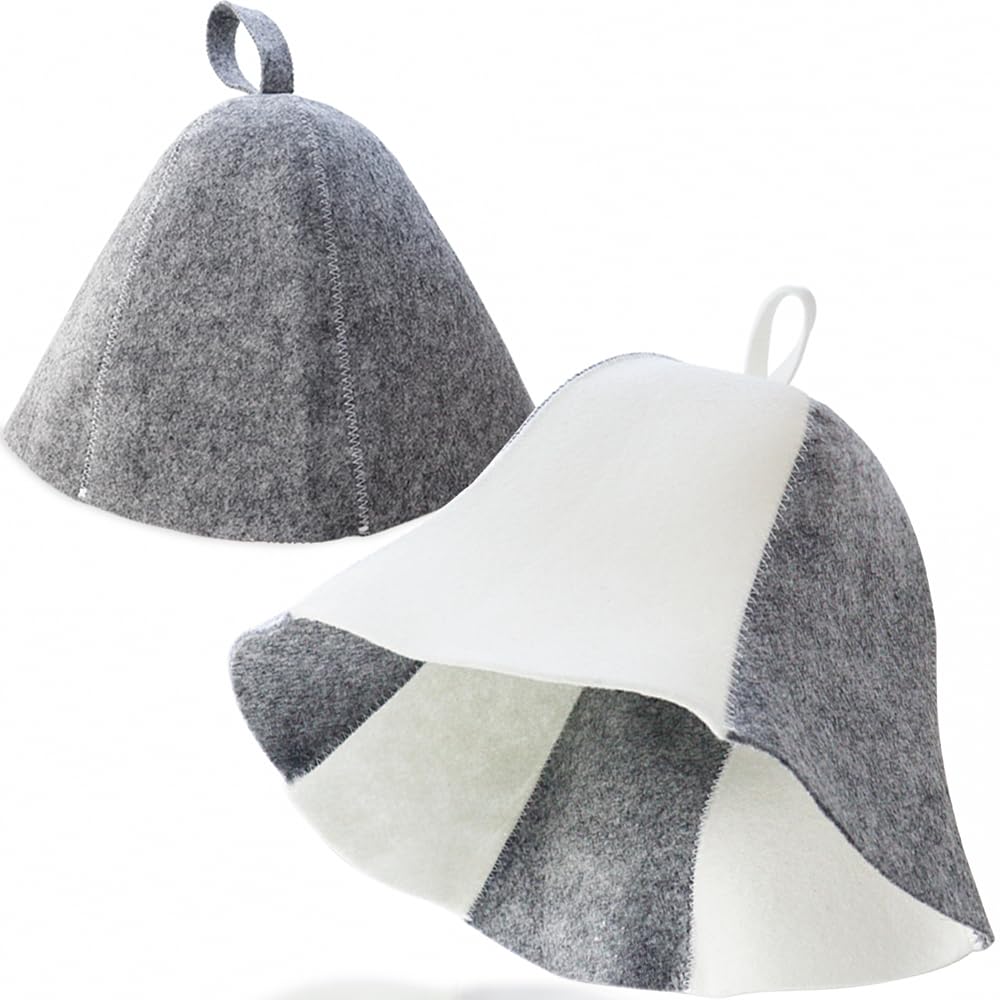 MEIYOUJU AM sombrero sauna lana pulida para confort y protección durante sesiones.