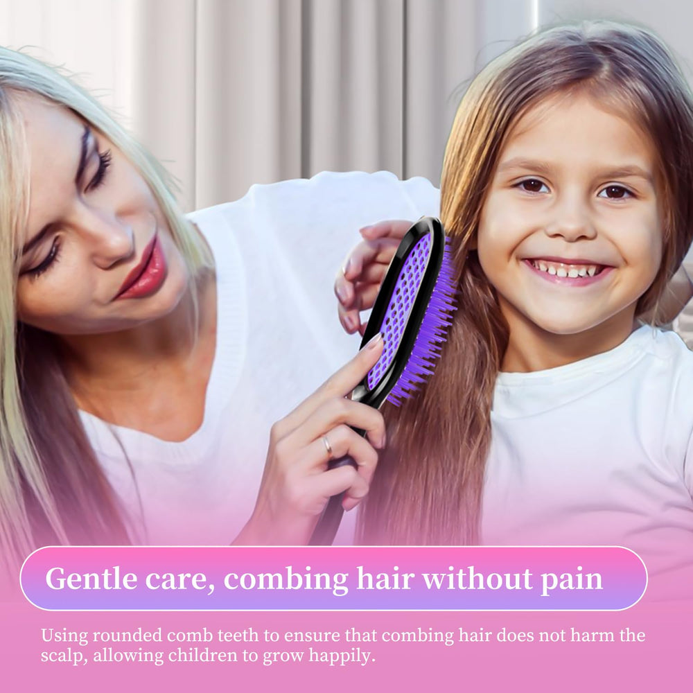 Mejglrc detangler brush travel-friendly for grooming on the go.