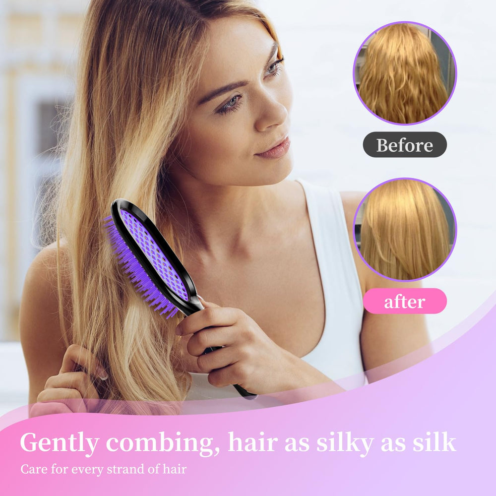 Mejglrc detangler brush two-pack ideal for home and travel use.