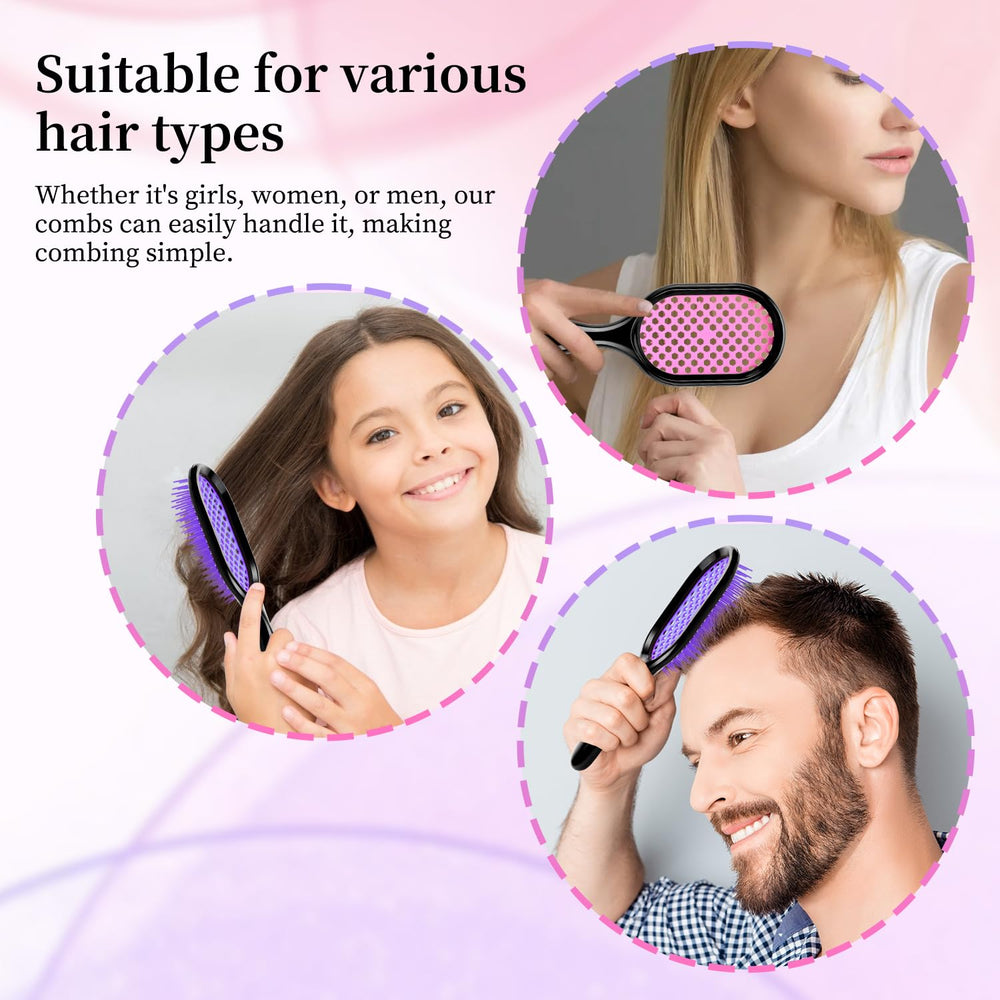 Mejglrc detangler brush wig-friendly gentle detangling without pulling.