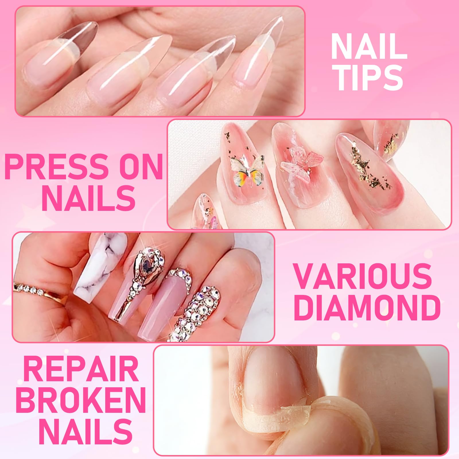 MEKK Nail Glue portable-kit for on-the-go fixes.