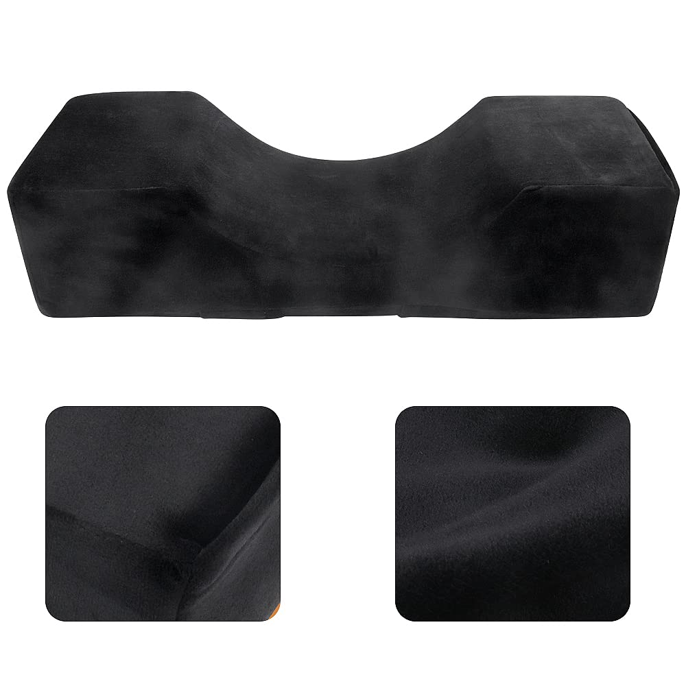 Mekupeu eyelash velvet pillow compact-design supports organized grafting