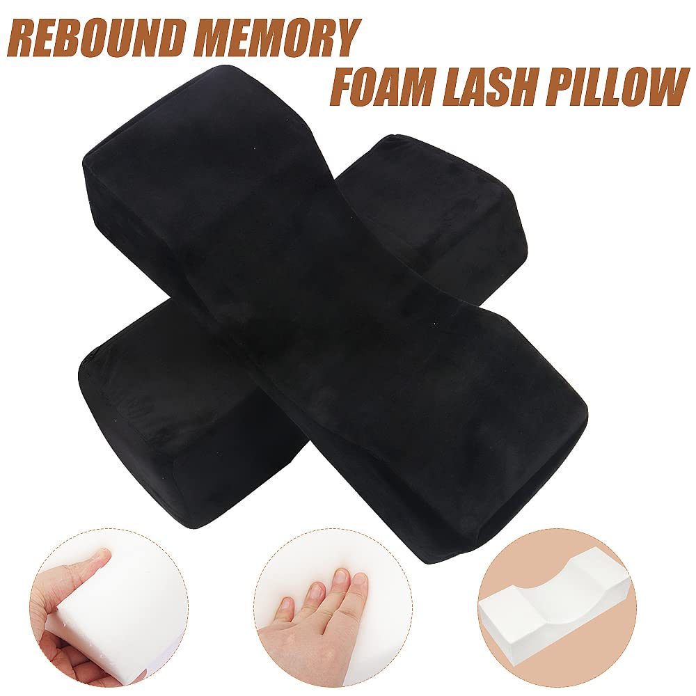 Mekupeu eyelash velvet pillow salon-use ideal for professional settings