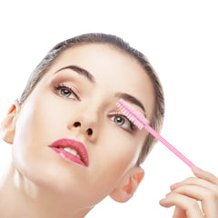 Mekupeu lip brush applicator delivers smooth lip color with soft flocked tips.