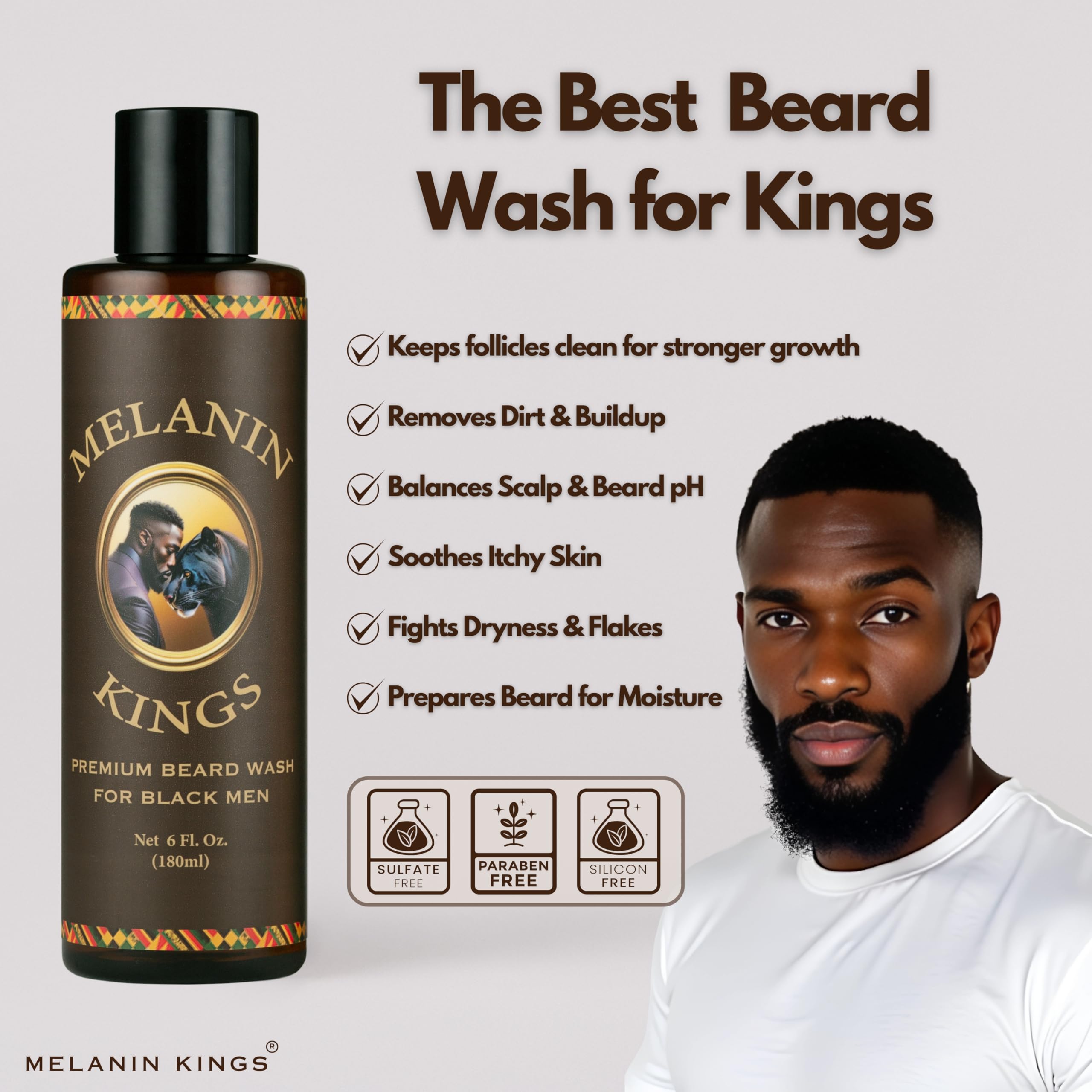 Melanin Kings beard-care set box showcases premium duo for grooming