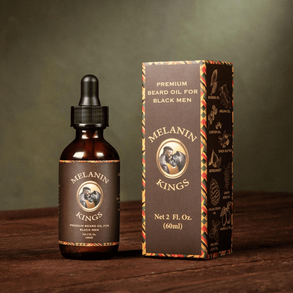 Melanin Kings Beard Oil reveals a shinier, healthier-looking beard