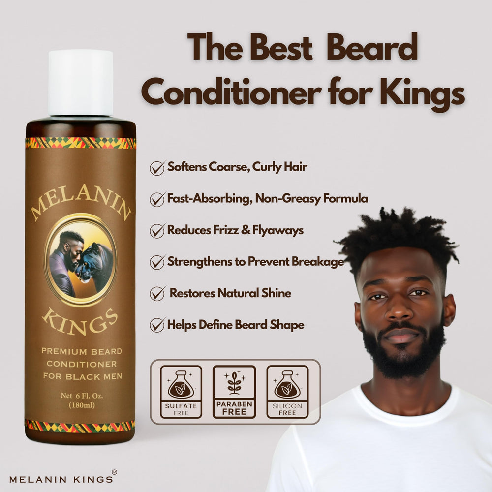 Melanin Kings beard wash pump-dispense for easy daily use