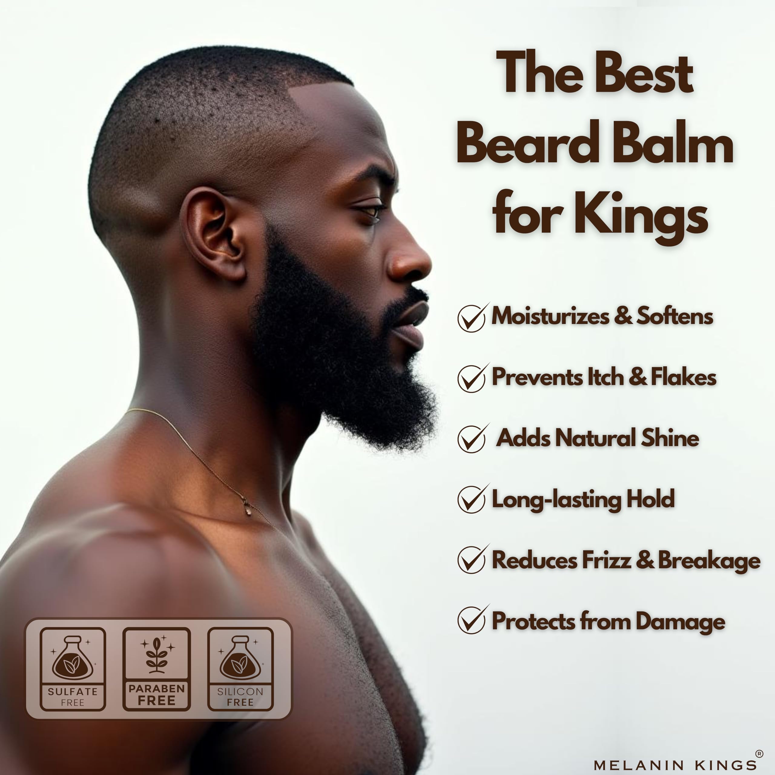 Melanin Kings marula oil application demonstrates intense hydration and shine